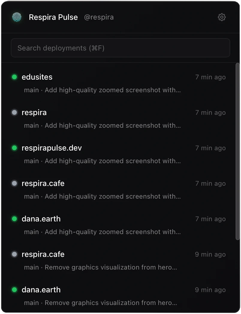 Respira Pulse app window